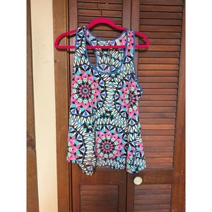 Multicolored Geometric Tank Top